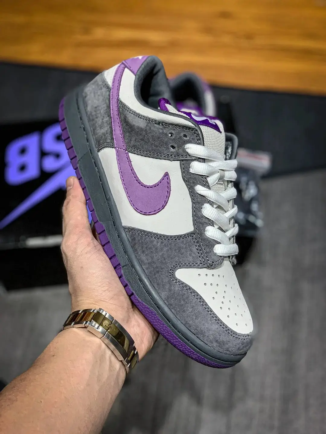 CC🔑N599520 【Authentic-Level Nike Dunk Low Pro SB "Purple Pigeon"】 Purple Pigeon
