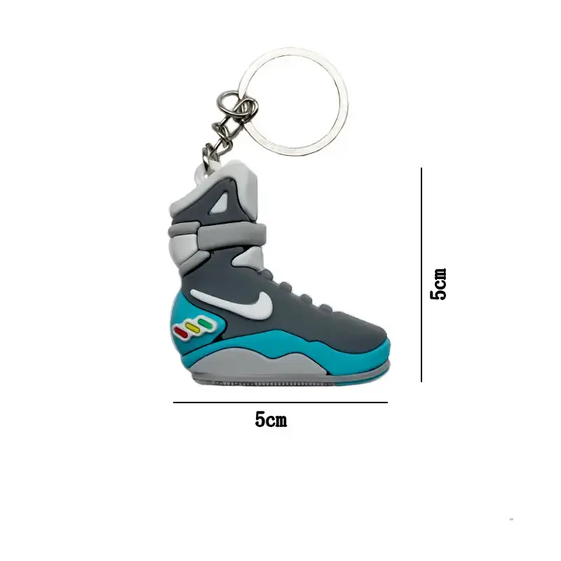 Three-Dimensional Silicone Sneakers, School Bag Pendants, Small Shoe Key Pendants, Joe Basketball Shoes, Personalized Toy Waist Keychains