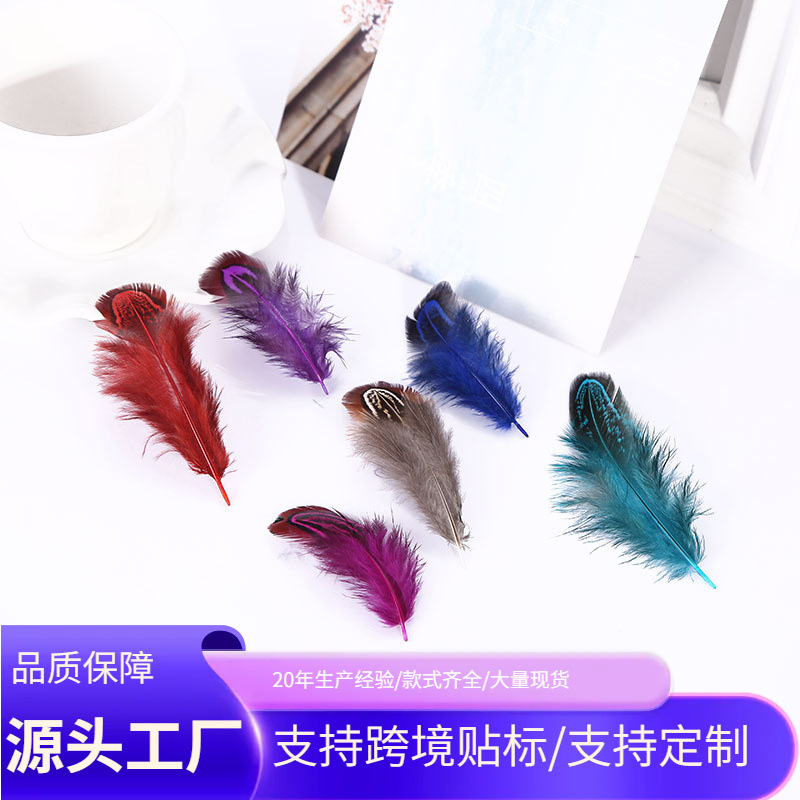 40-80mm Feather DIY Earrings Necklace Accessories Small Feather Bird Small Feather Big Cang Feather Multicolor