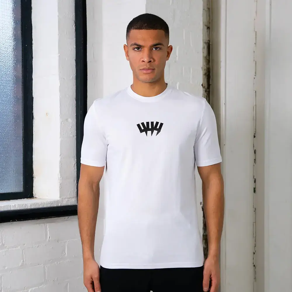 White T-shirt Men's Summer New High-end Trendy Printed T-shirt American-style Xinjiang Cotton Comfortable Short-sleeved T-shirt Cross-border