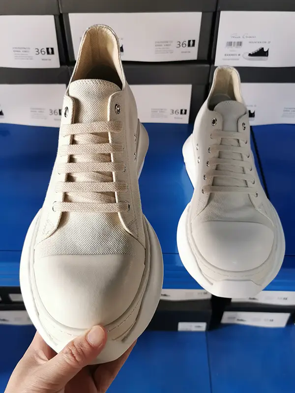 Ro Low Ankle Men's Shoes Thick Sole Heightening Canvas Sneakers Double Layer Combination Sole Fashion Easiest for match Casual Women's Shoes Couple Trbottomy