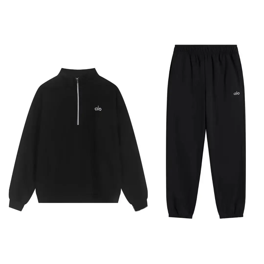 Autumn Winter American Style Hooded Sweatshirt & Sweatpants Set