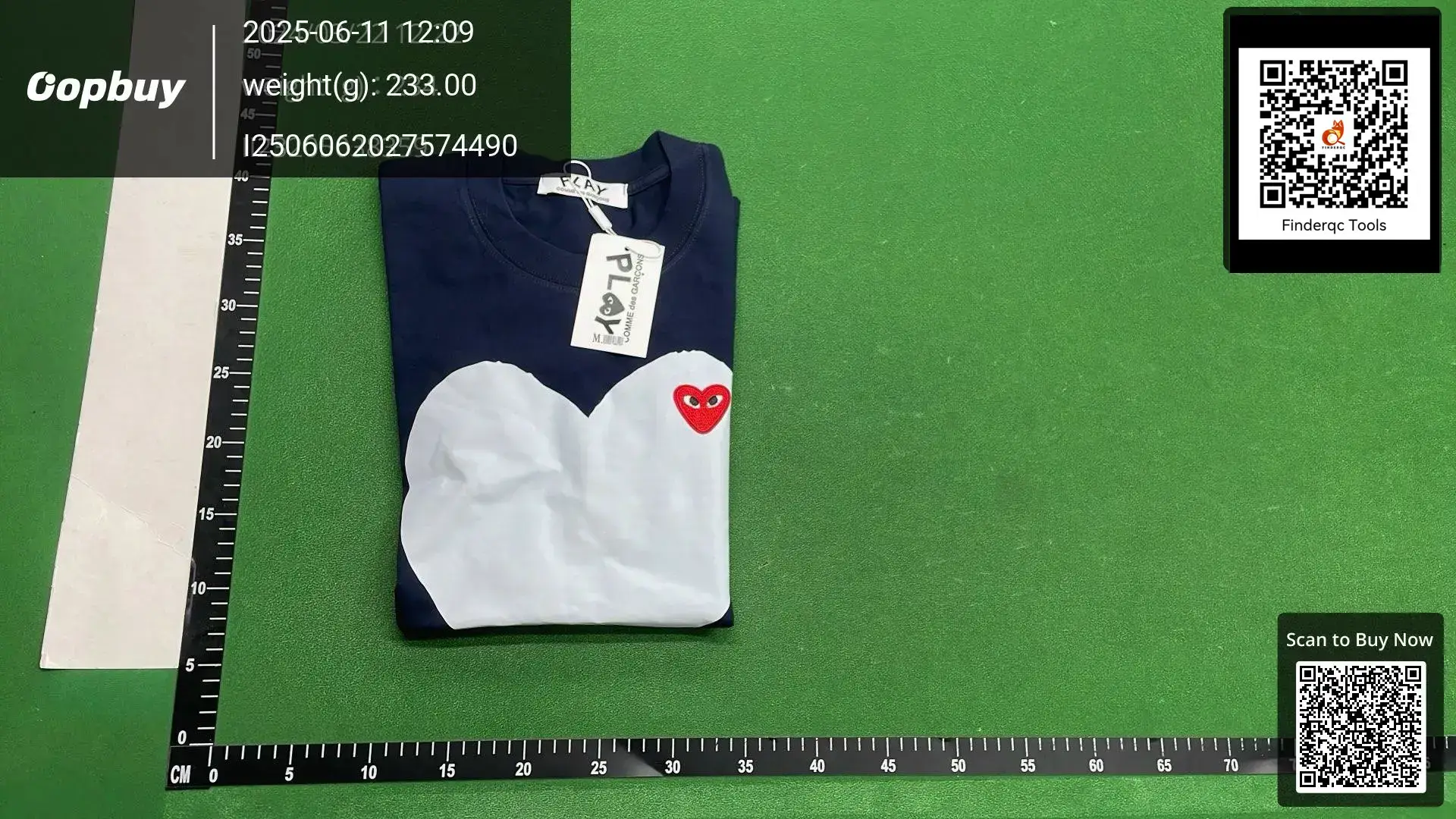 2025s Summer Comme des Garcons New Kawajiu Love Letter Printed Pullover Short Sleeve for Men and Women