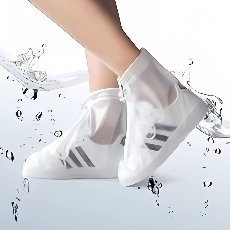 3XL size PVC waterproof rain boots non-slip wear-resistant shoe cover anti-fouling rain and snow day outdoor travel rain boots for men and women 45/46