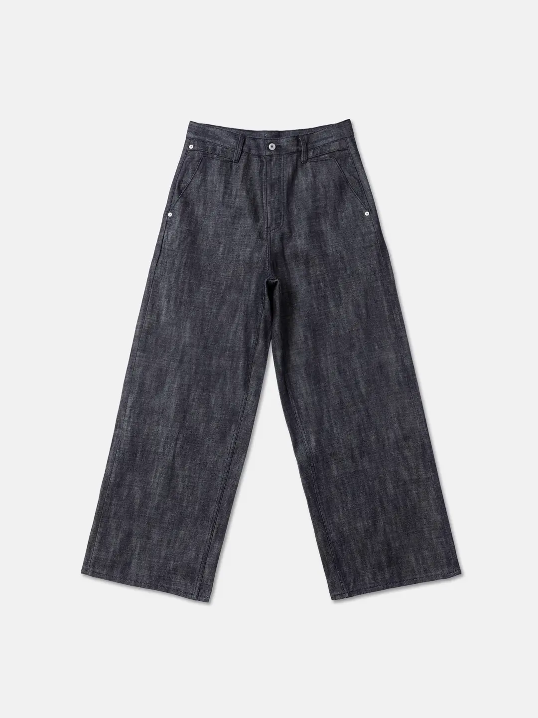Hobkirk 25FW woven 13.5oz texture pattern three-dimensional loose straight tube baggy red ear original cow