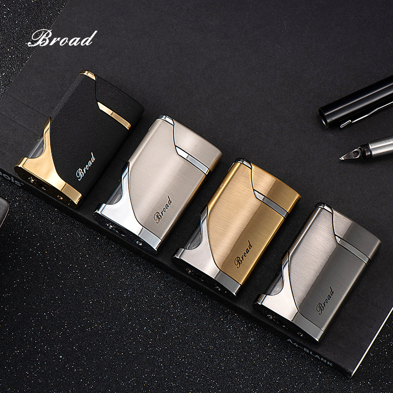 BD-278 windproof red flame lighter visual transom large capacity creative triangle gift lighter