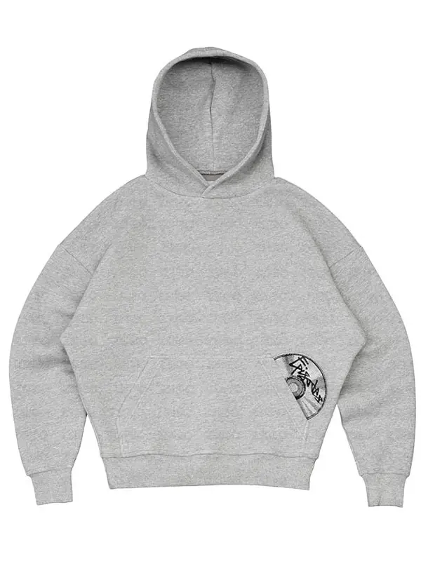 Street Hip-Hop American Style Foreign Trade Aliexpress Trendy Cd Print Pullover Hoodie for Men and Women Couples Simple Sweatshirt