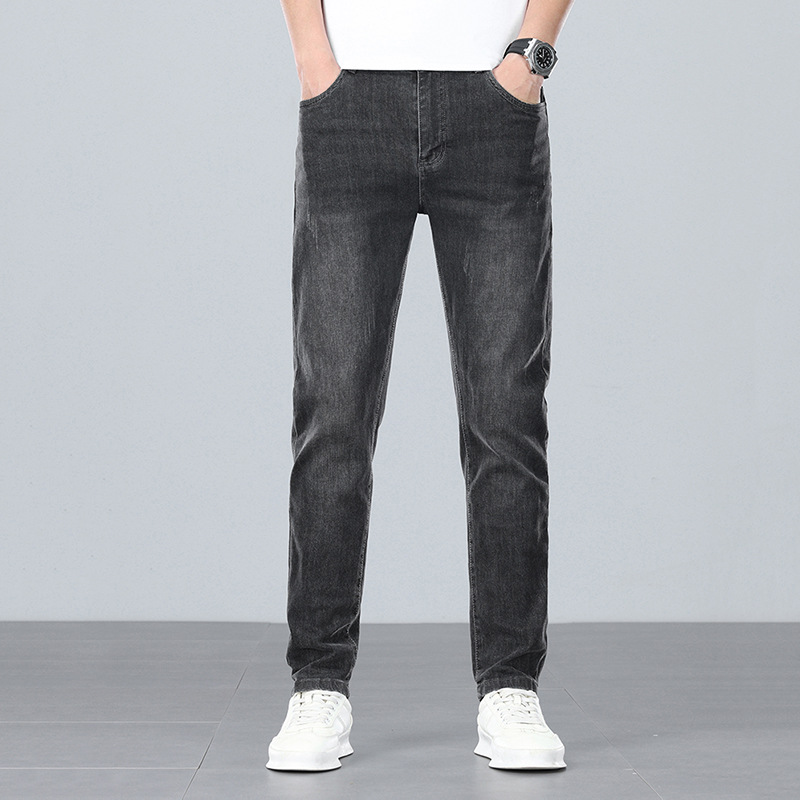 Shanggu Men's Wear 2026 Spring New Youth Washed Jeans Slim Fit Straight Leg Cotton Stretch Versatile Long Pants