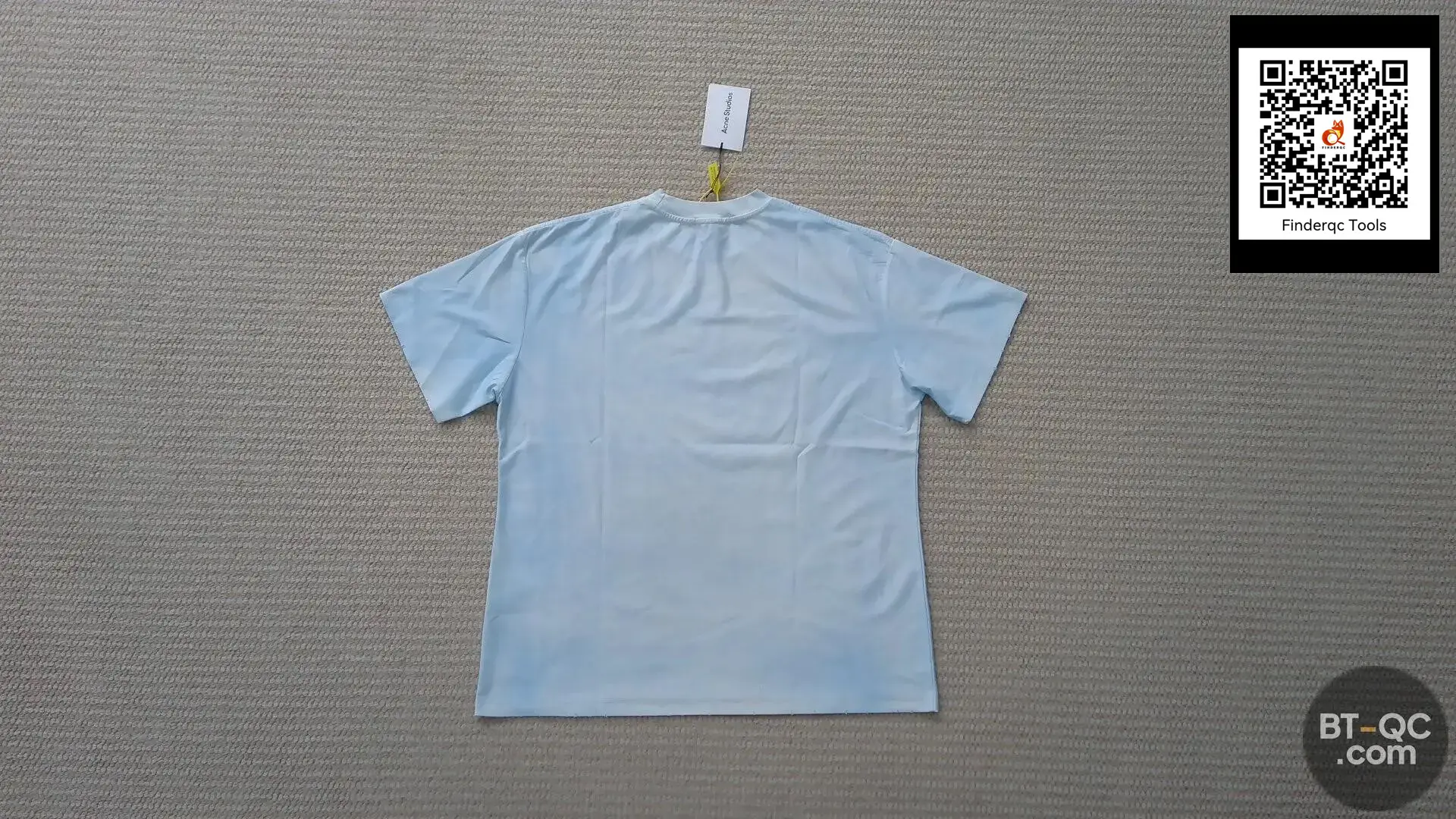 Acne Studios Distressed Letter Print Short Sleeve T-Shirt
