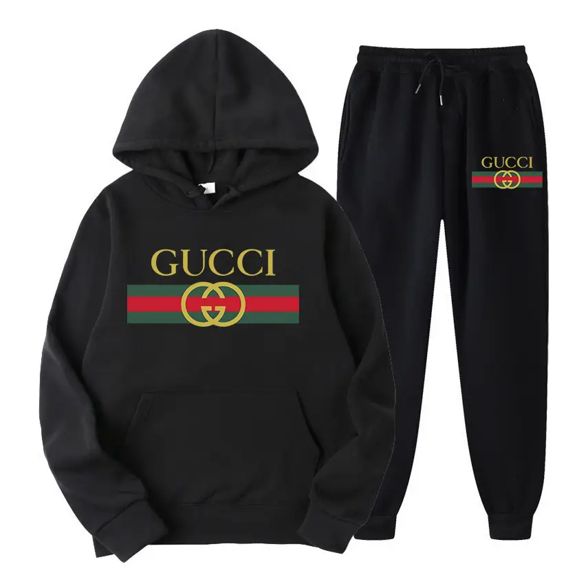 Foreign Trade New Men's Sports and Leisure Sweatshirt Suit Hoodie Pullover Top Men's and Women's Sweatshirt and Sweatpants Two-Piece Set