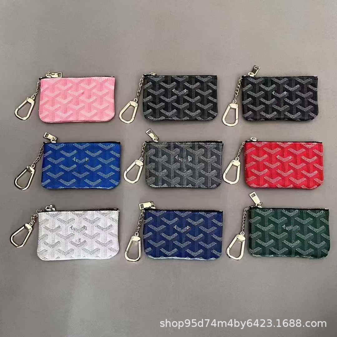 New Style Dog Tooth Bag, Suitable for Both Men and Women, Multifunctional Coin Purse, Key Holder, Wallet, Zipper Letter Print, Popular Item in Stock QC-foto från 1688 på Qualit.ly