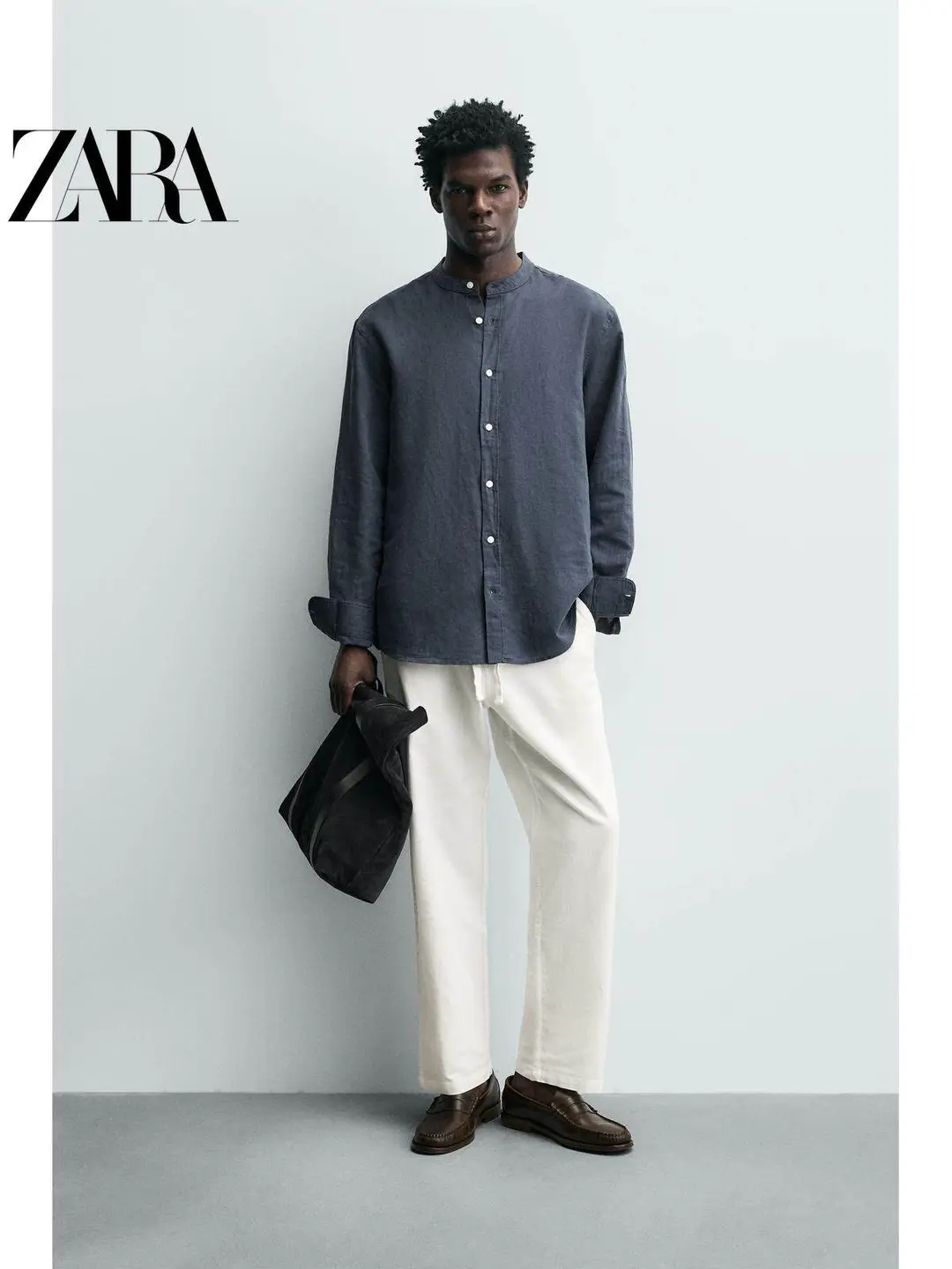 Zara2026 Spring and Summer New Products Men's Clothing Cotton and Linen Blended Loose Elastic Waist Casual Pants 1437466 251