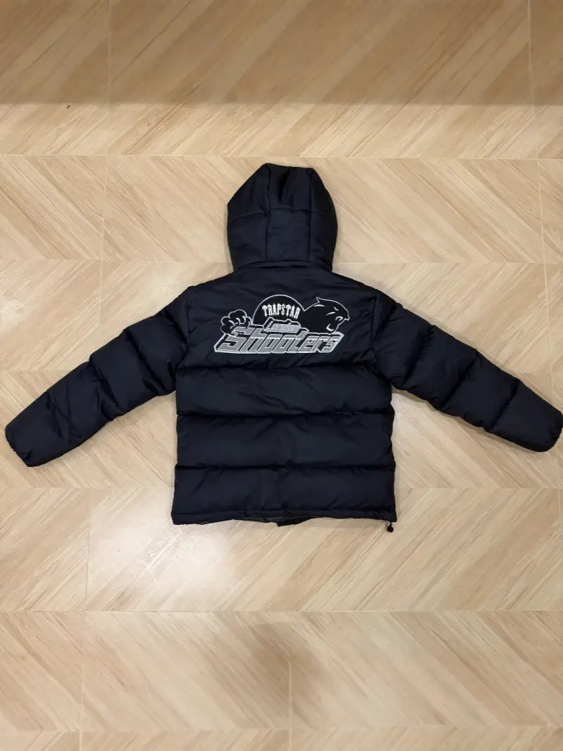 跨境外贸Trapstar冬季连帽男女款虎头标棉服街头嘻哈时尚外套棉服
