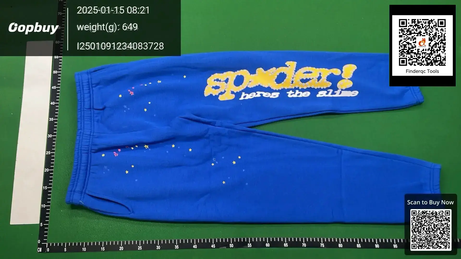 Overseas in stock 420G Heavy fleece-lined Cotton Thickened Amazon Cross-border European and American Fashion Brand Sp5der Fashion Pants