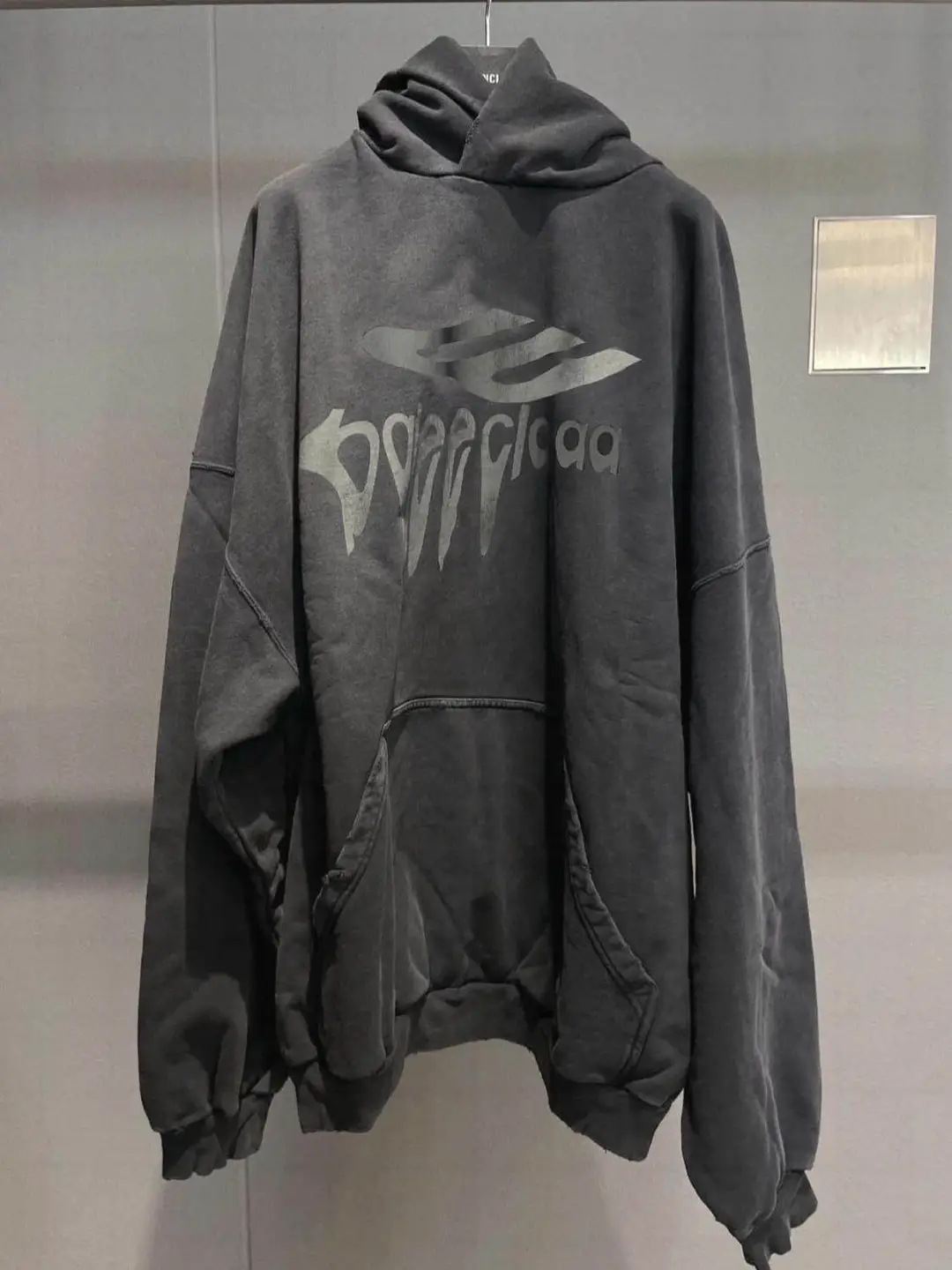 Top of the line version! New Paris 3M vintage and distressed washable hooded sweatshirt for men and women in autumn and winter loose fitting pullover top
