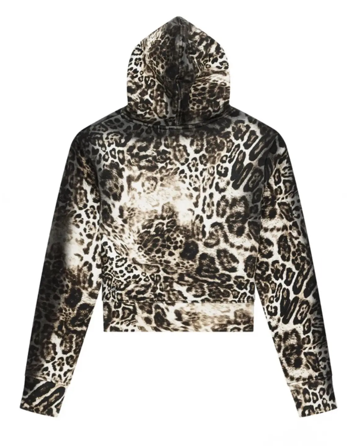 Mowalola Ksubi Leopard Print Casual Zipper Hoodie for Men and Women ins Style Control