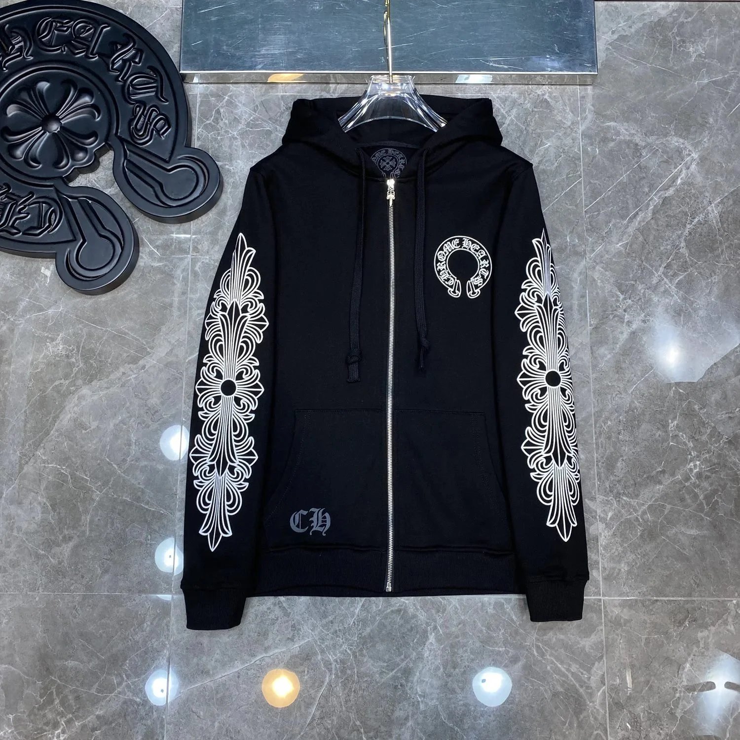 Chrome Hearts Zip-Up Hoodie