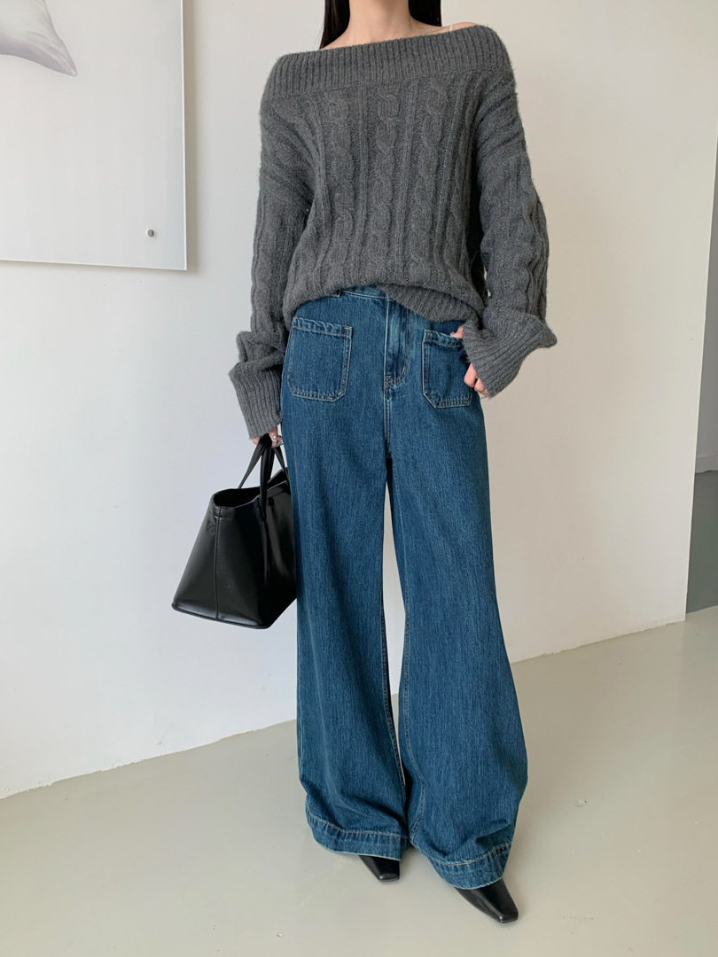 Gagd Retro French Style Flared Jeans for Women 2026 Early Spring New High-Waisted Drapey Flared Denim Pants
