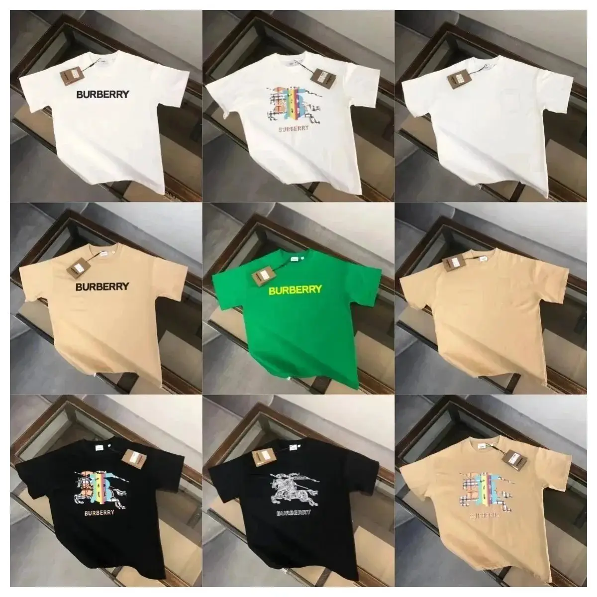 BUR * BERRY round neck short sleeved T-shirt -0849