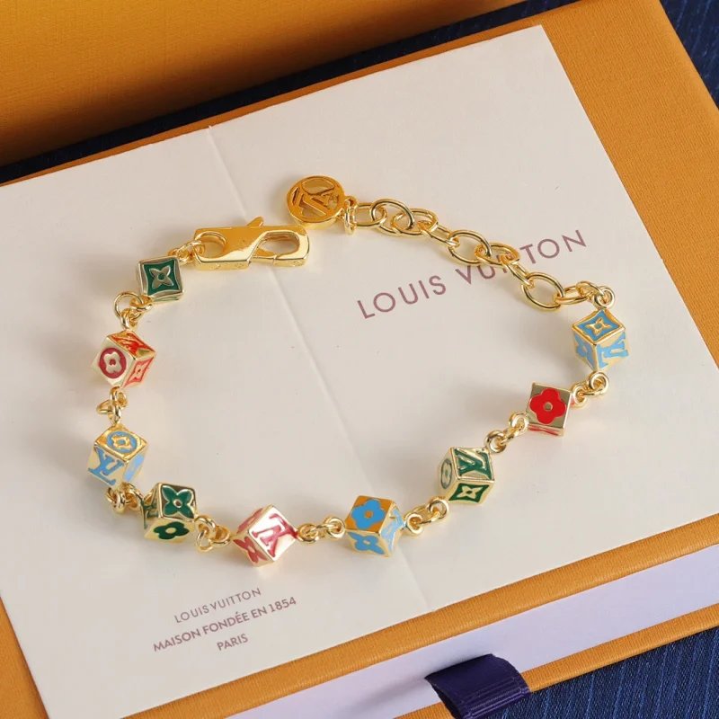 Louis Vuitton Monogram Cube Bracelet