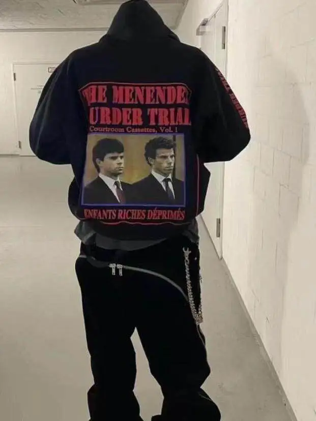Mount Fuji Autonomous Erd Melancholic Rich Second Generation 19Aw Menendez Portrait Print Hoodie Menendez