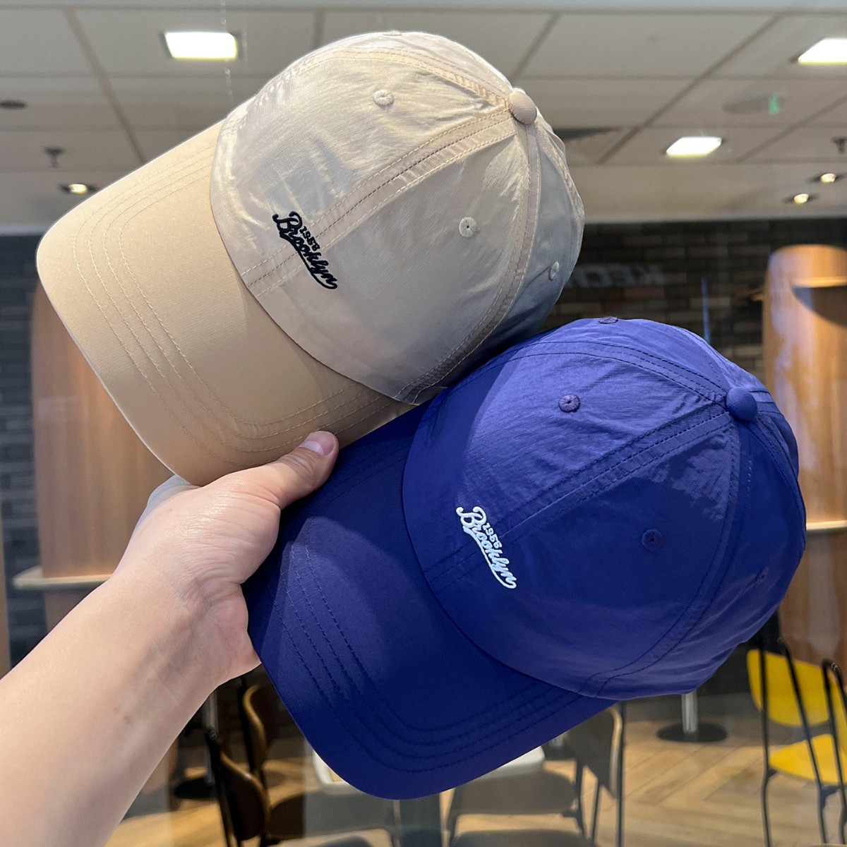 American-Style Simple Quick-Dry Baseball Cap for Men and Women, Versatile Couple's Style, Wide Brim, Face-Slimming, Sun Protection Hat