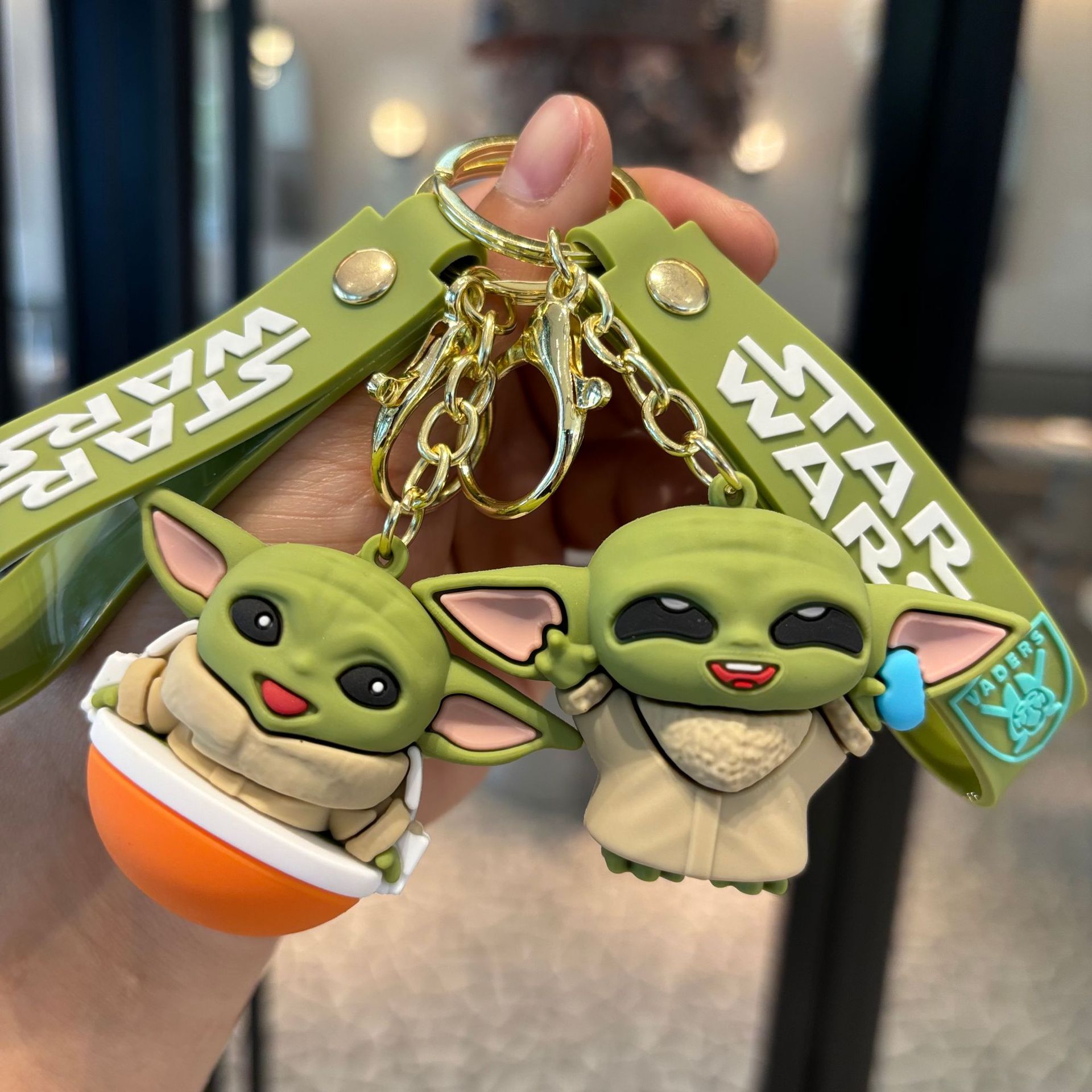 Cross-border Star Wars Keychain Doll Car Bag Pendant Cute Yoda Baby Small Gift Keyring