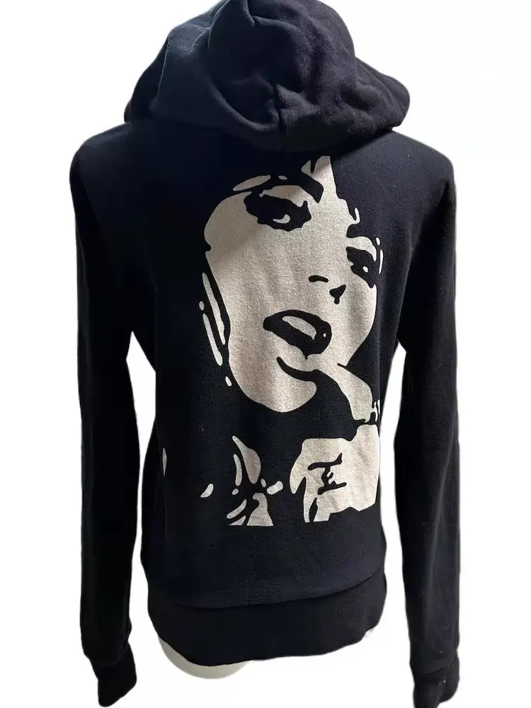 (Exclusive) Hysteric Visual Style Retro Vintage Hysterical Woman Pattern Zipper Sweatshirt