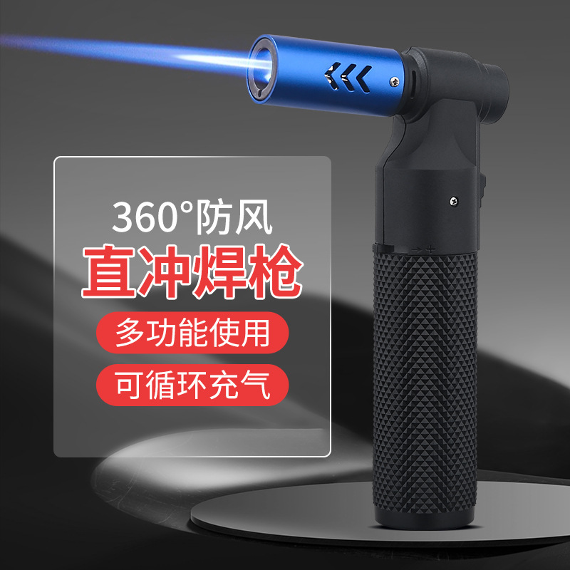 Baicheng Fire Leopard No. 3 Direct Windproof Spray Gun Portable Lighter Welding Gun Igniter Outdoor Barbecue Flame Gun