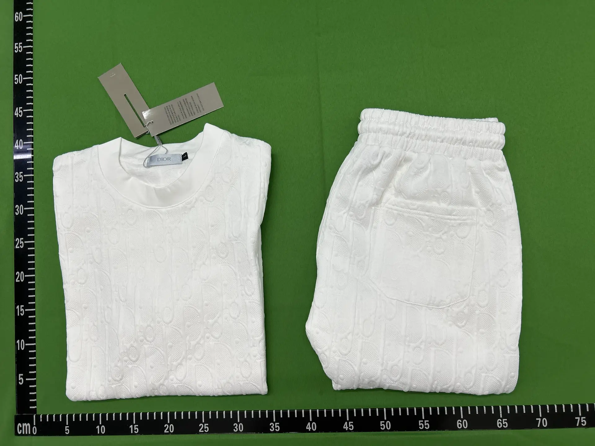 Dior Monogram T-Shirt and Shorts Set White