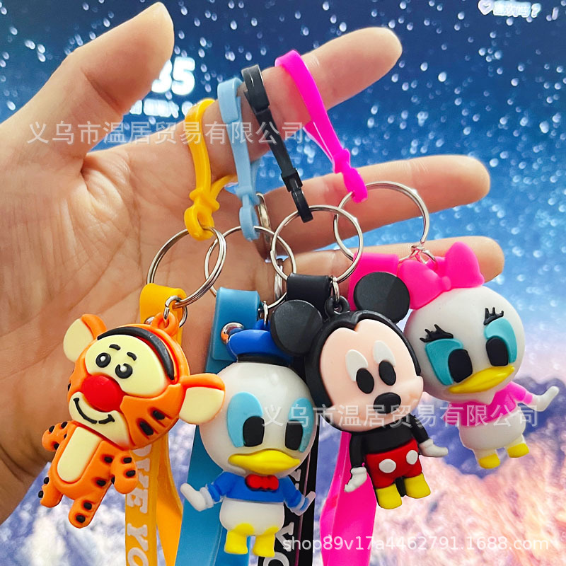 Creative Cartoon Resin Doll Keychain Promotional Small Gift Bag Pendant Children's Backpack Decoration Qr Code Gift