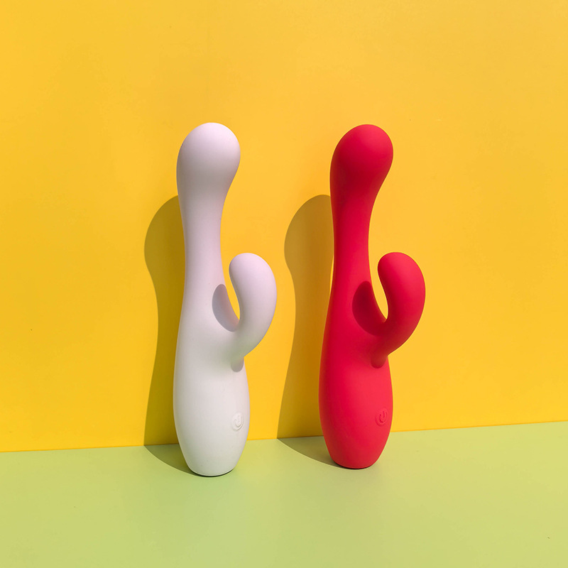 Female Adult Sex Toy Gradient Color Liquid All-Inclusive Rubber Rabbit Vibrator Sex Toy Vibrator