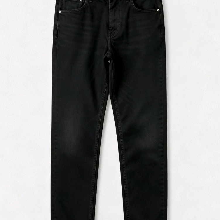 Black block with four nails of silver on the back orange block, black jeans 33121838
