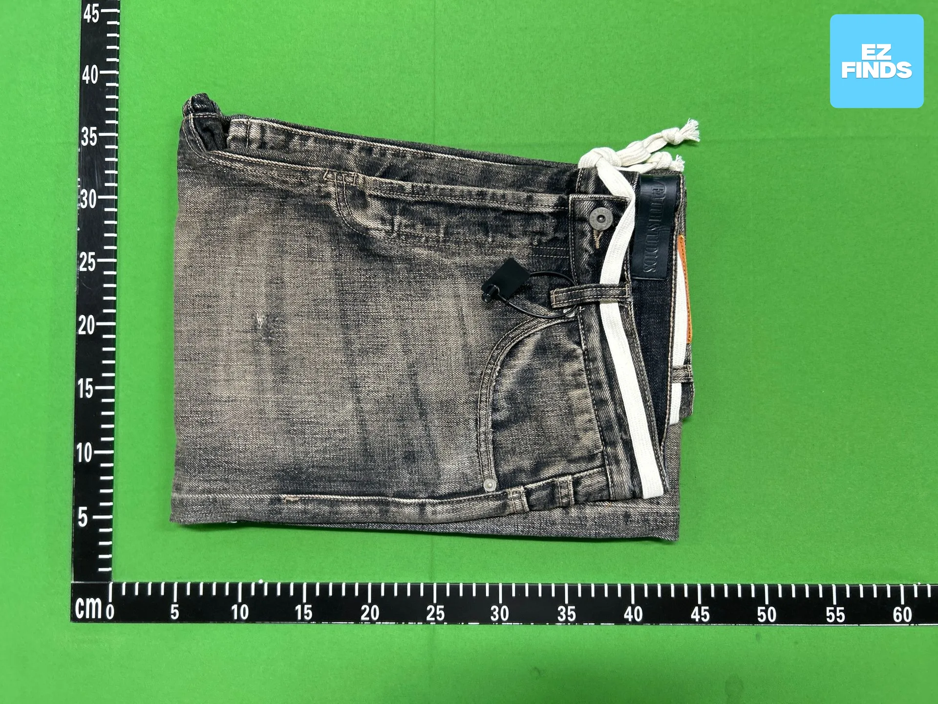 Bmc Nofaith Sun-Faded Washed Distressed Selvedge Red Trim Ripped Baggy Bootcut Jeans QC-Foto von TAOBAO auf Qualit.ly QC