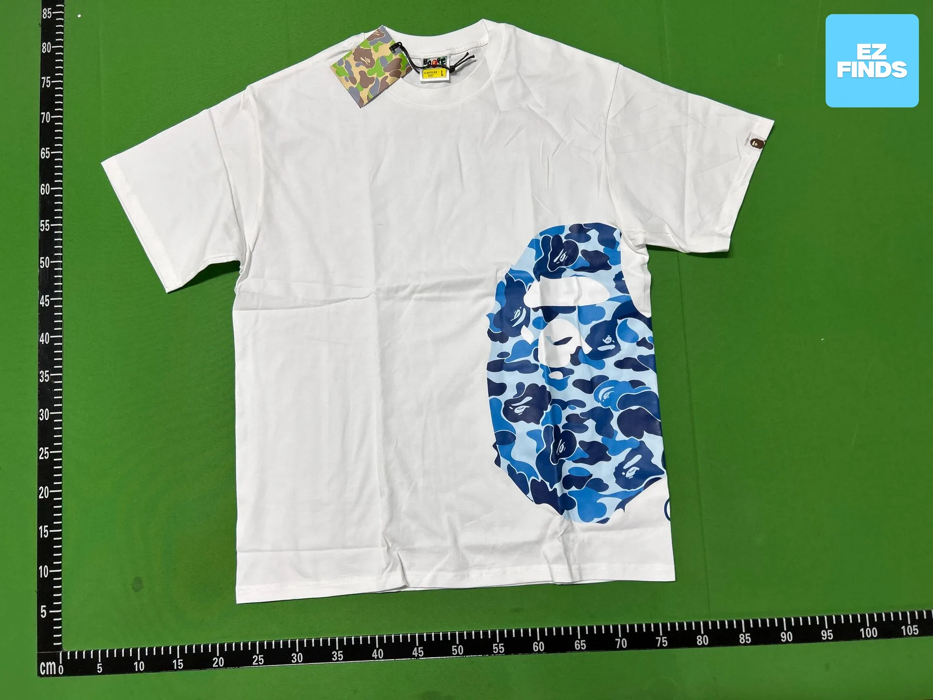 2025 Cross-Border Foreign Trade Wholesale High-Quality Bape Short-Sleeve Monkey Print Casual Street Style Unisex Loose Oversized T-Shirt — QC-foto 3