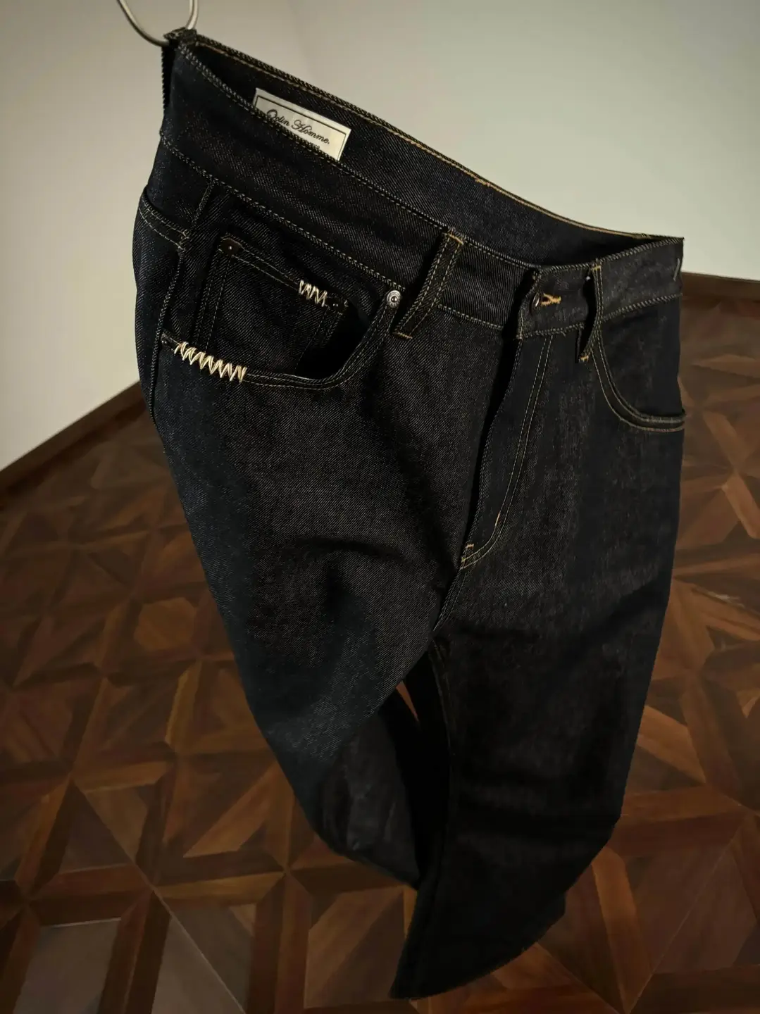 Oclin手缝针13.5盎司原牛646微喇版型固色牛仔裤差异化单品Denim