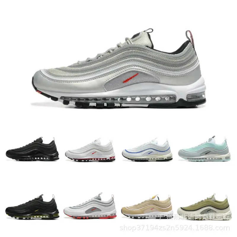外贸跨境Air MAX97 全掌气垫黑武士子弹头男女百搭运动跑步鞋批发