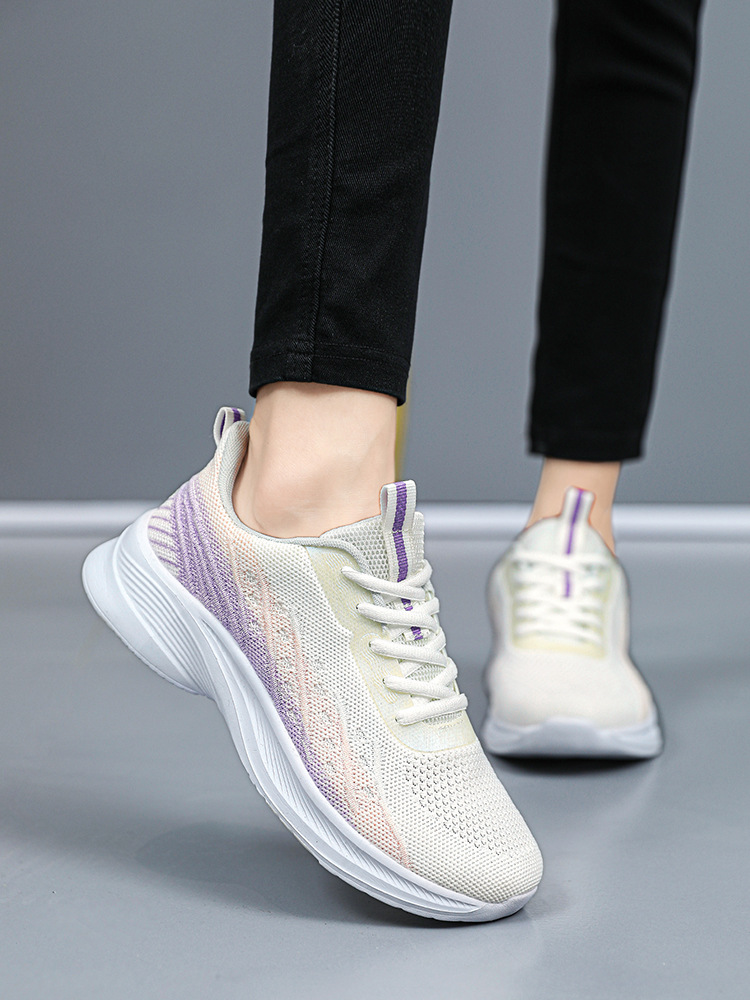 Brand Running Shoes for Women 2025 New Soft-Soled Casual Sports Shoes Spring and Summer Fashion Ultra-Light Mesh Breathable Running Shoes