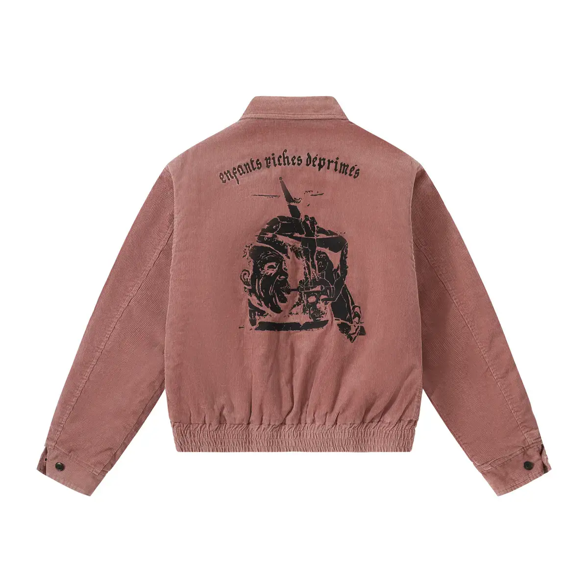 Roaring Little Eyes Erd24Fw Miserable Rich Second Generation Pink Corduroy Salmon Embroider jacket Outwear