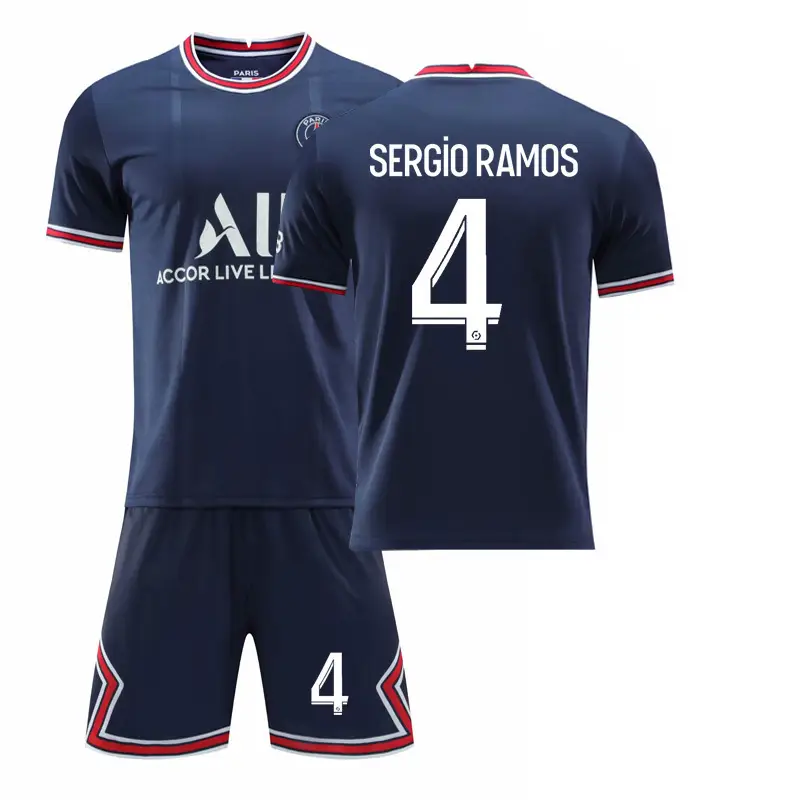 2122 Paris Jersey Home Classic No.30 Star No.10 Neymar No.7 Mbappe Football Uniform suit