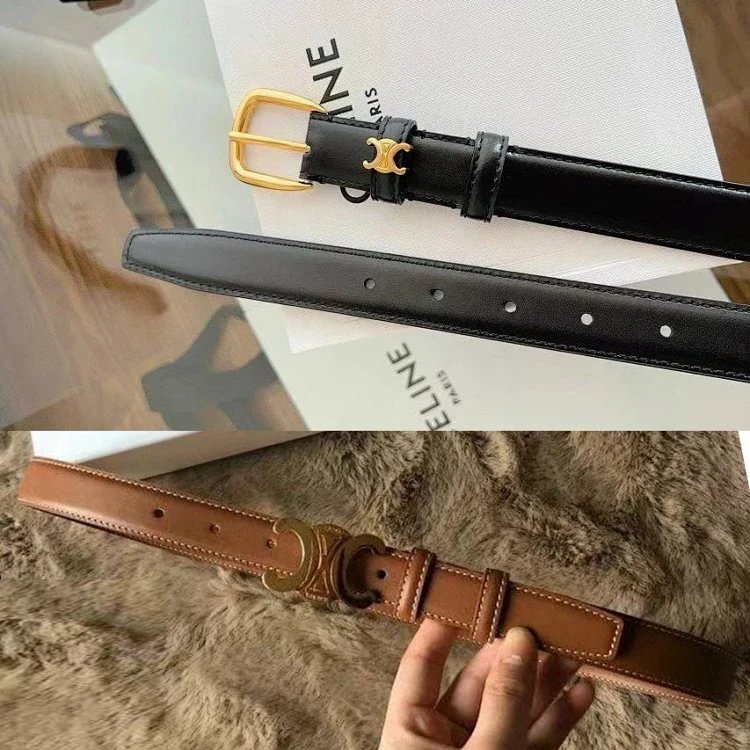 【热卖特价】赛琳女士新款牛皮裤腰带，凯旋门经典配裙裤针扣腰带