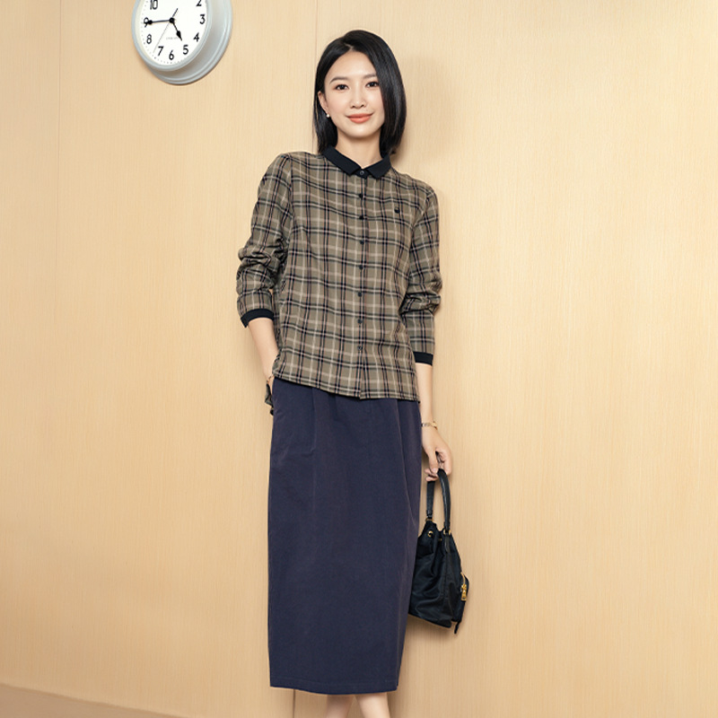 Yun Yun Long-Sleeved Shirt Casual Fashion Women's 2026 Spring and Autumn New Style Shirt Design Women's Shirt