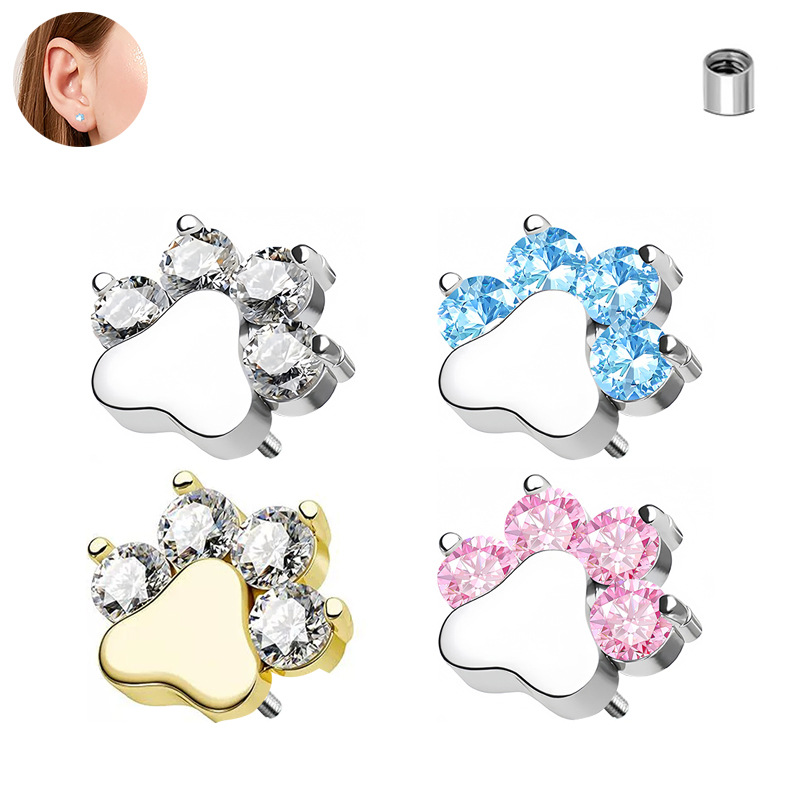 Super Flash Cat Claw Jewelry Accessories Removable and Replaceable DIY Earrings, Lip Nails, Ear Bone Nails, Niche Jewelry