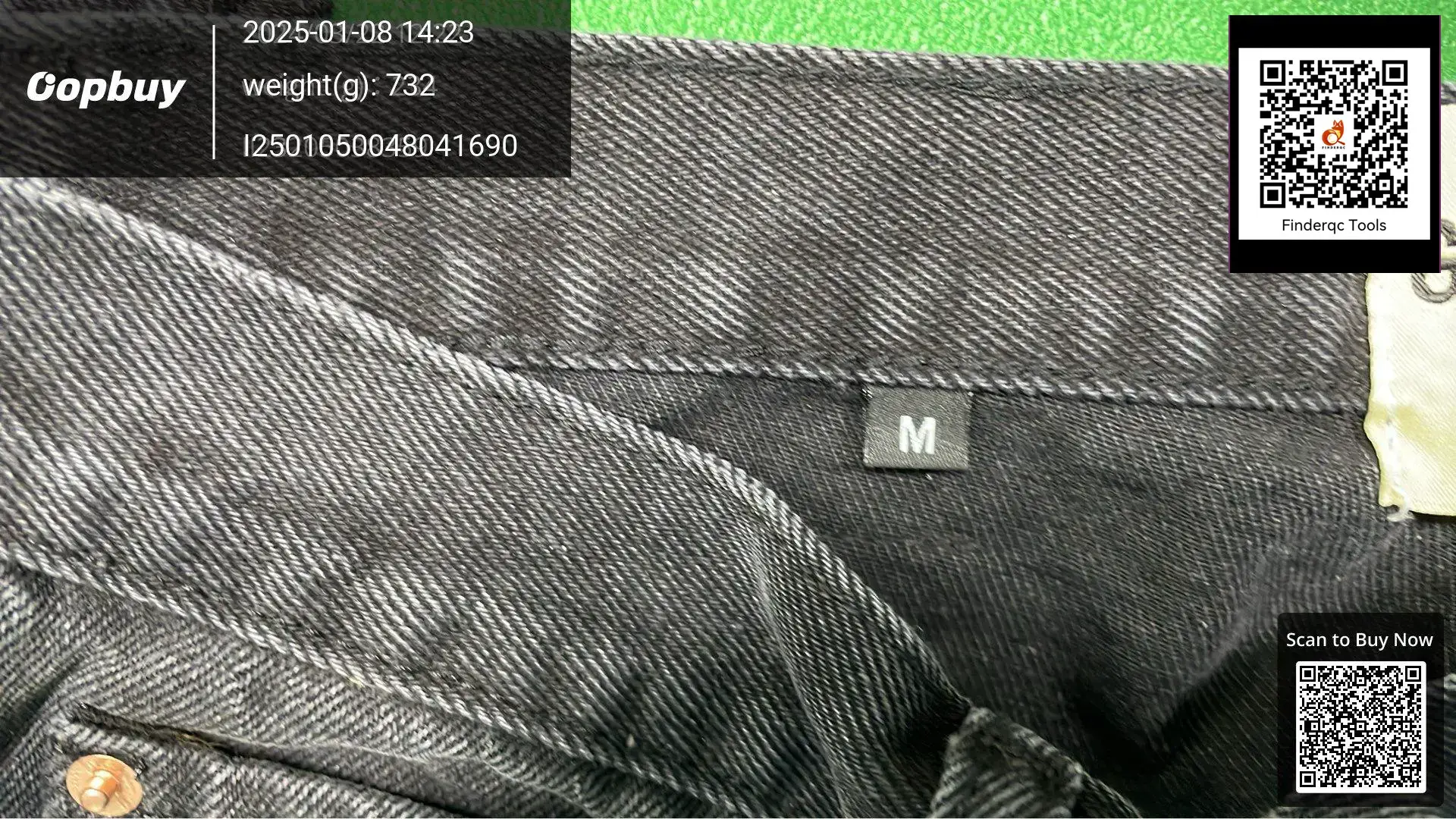 GALLERY DEPT splash ink graffiti micro horn structure stitching casual loose jeans long pants men's and women's fashion