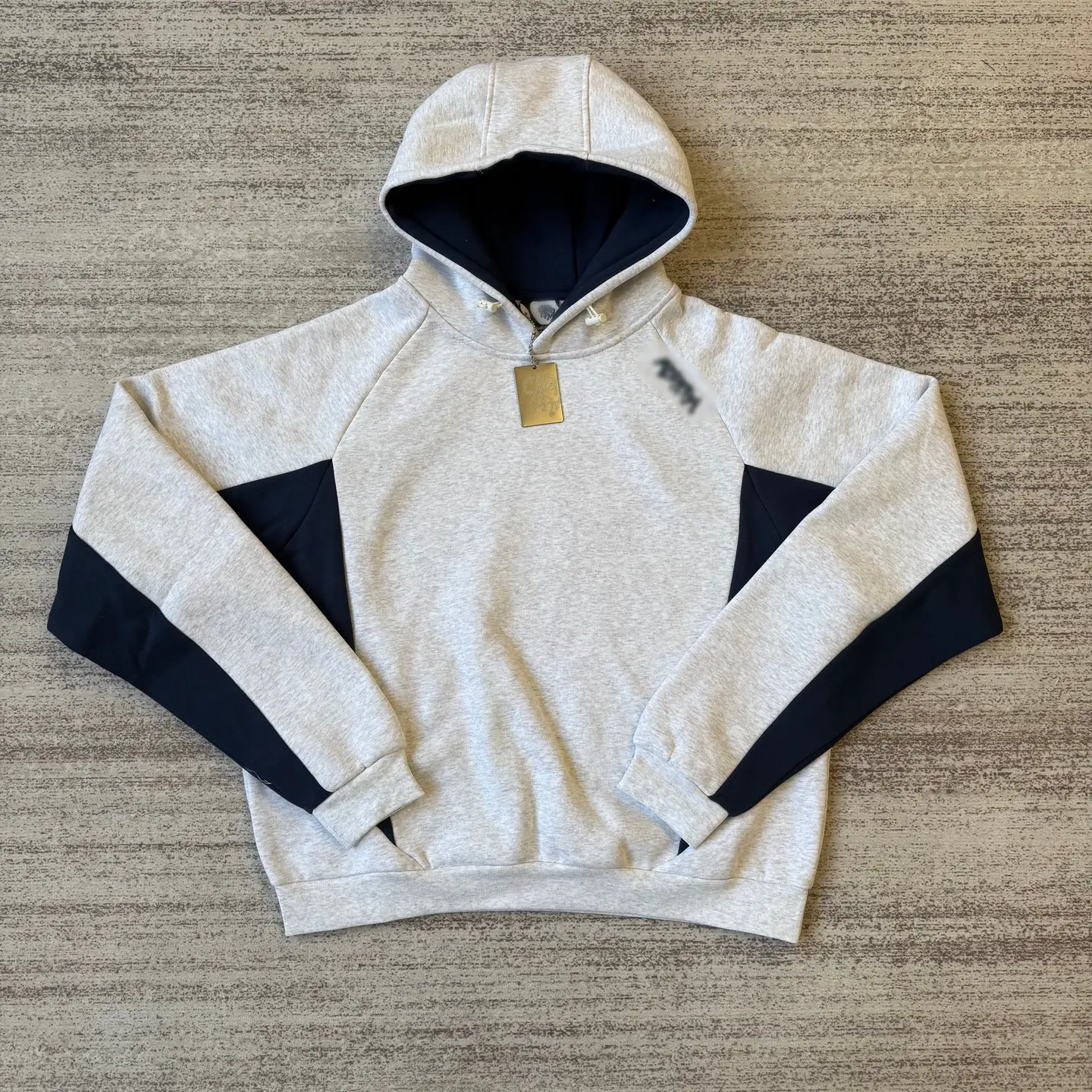 Three-Color Two-Tone Sweatshirt Set (White, Gray, Black)