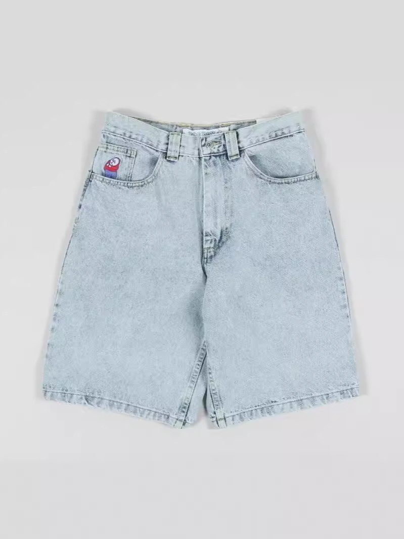 Y2K Big Boy Jeans Pants Hip-Hop Cartoon Pattern Embroidery Loose Jeans Men's Trendy Wholesale from Manufacturer