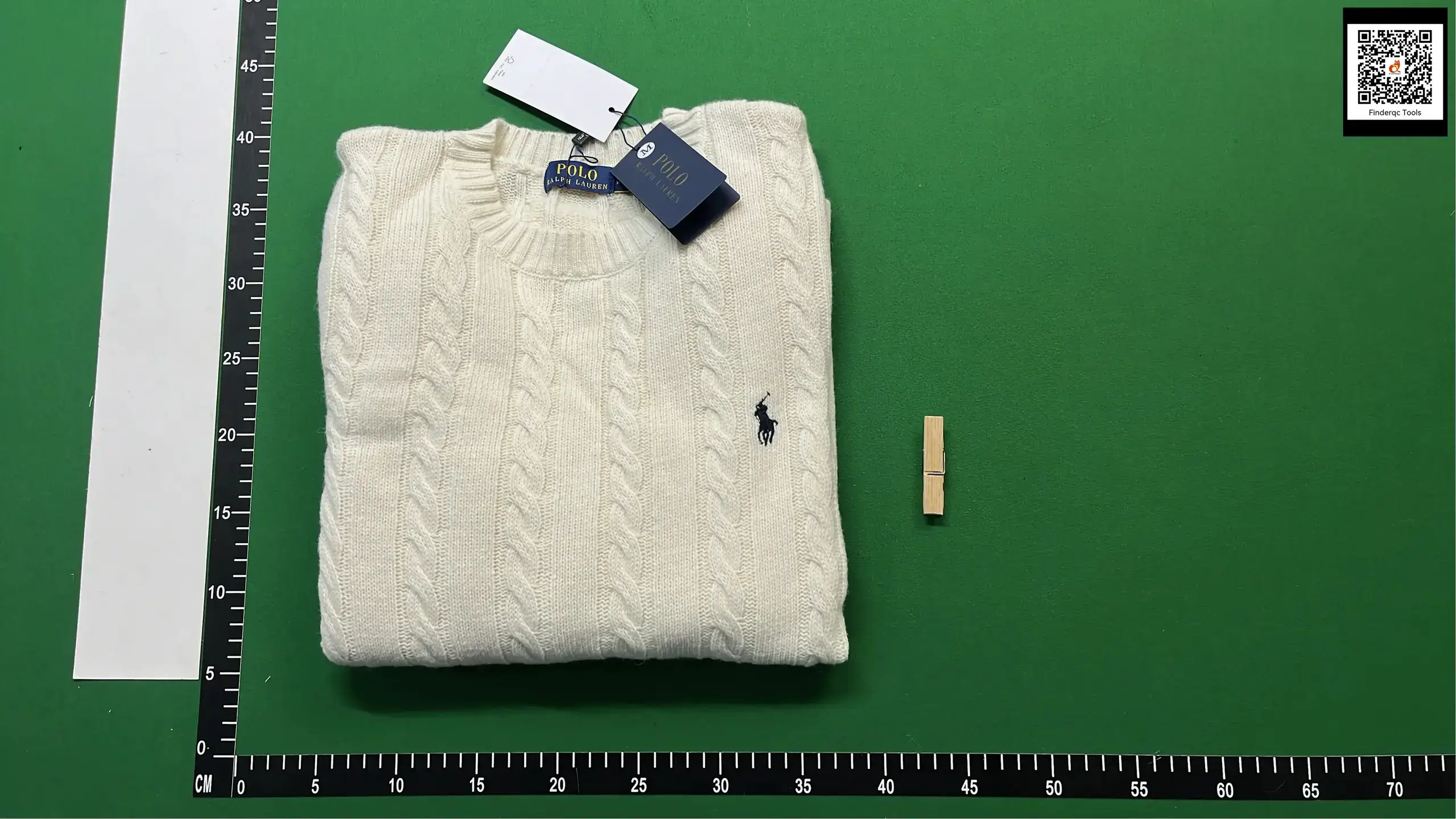 Polo Ralph Lauren Men's Cable Knit Crewneck Sweater Cream