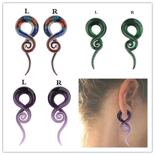 eBay Amazon glass auricle European and American glass snail earring nail piercing jewelry