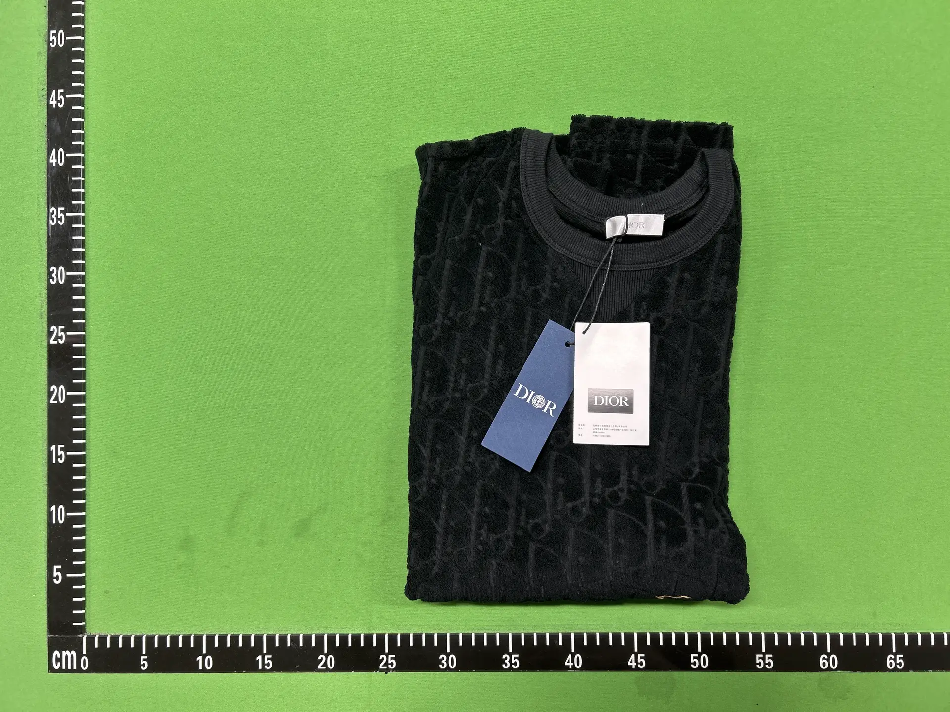 Dior Monogram Velvet Sweatshirt Black