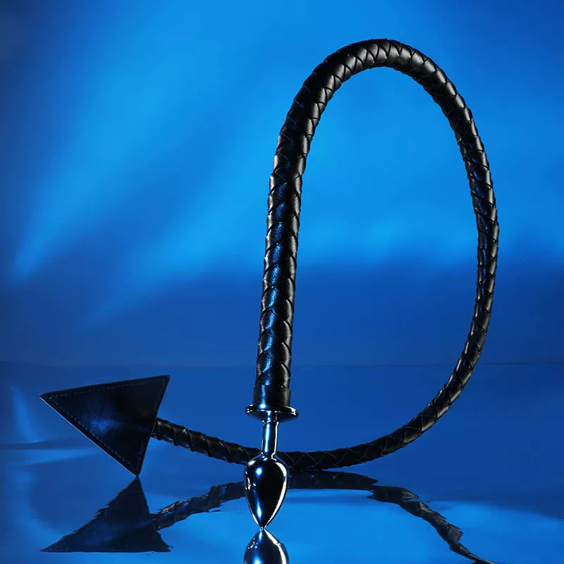 New Devil Tail Metal Anal Plug for Women, Small Size, Sm Sex Toy, Couple Punishment and Training Props for Girlfriend